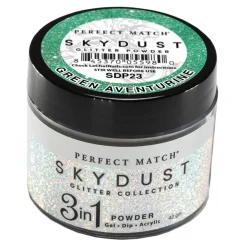 LeChat "Green Adventurine" - Perfect Match Sky Dust Collection 3-in-1 Dip Powder, 42g - SDP23, 43 g