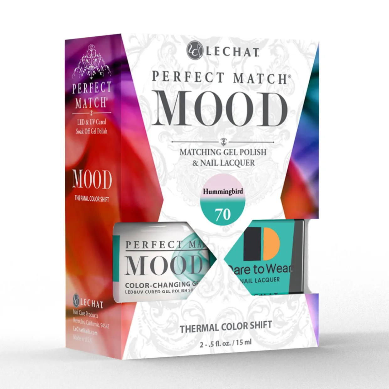 LeChat "Hummingbird" - Perfect Match MOOD Collection Duo Set Lacquer & Gel - SKU:PMMDS70
