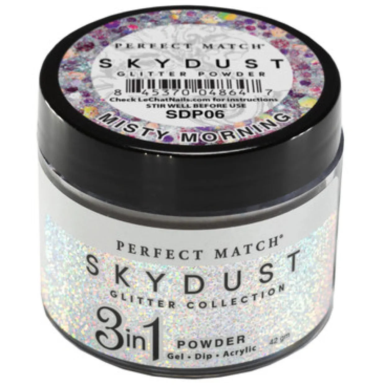 LeChat "Misty Morning" - Perfect Match Sky Dust Collection 3-in-1 Dip Powder, 42g - SDP06, 43 g
