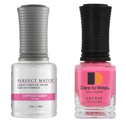 Le Chat Perfect Match Gel Polish & Lacquer Set, Cotton Candy, 15 mL | .5 fl. oz., PMS119