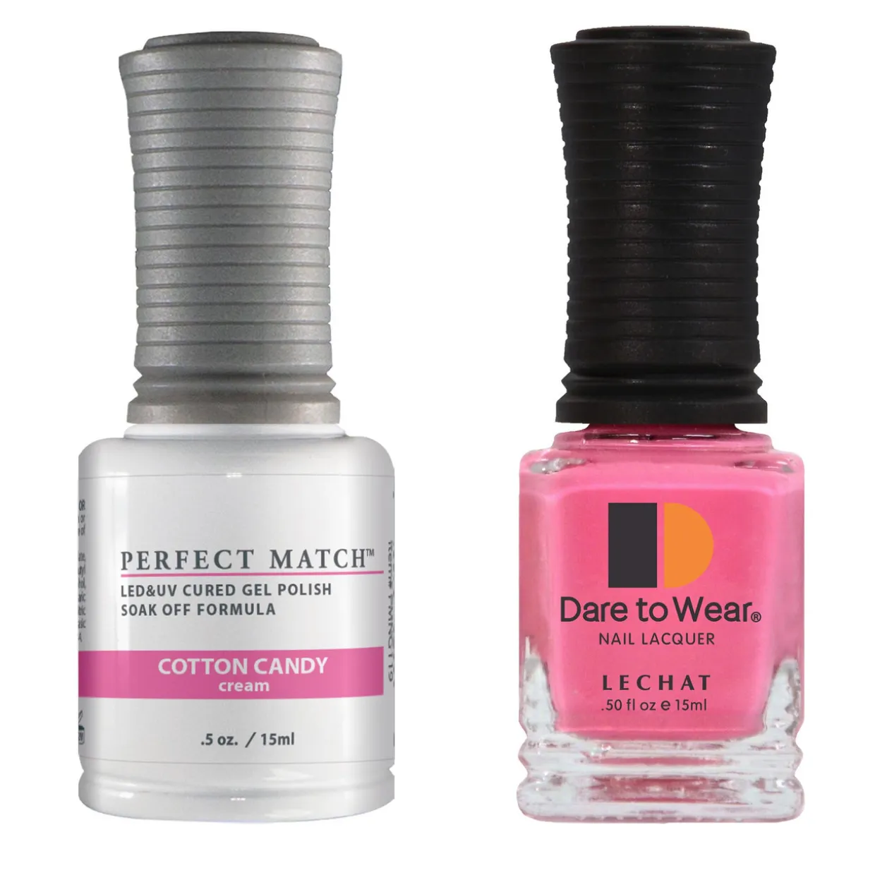 Le Chat Perfect Match Gel Polish & Lacquer Set, Cotton Candy, 15 mL | .5 fl. oz., PMS119
