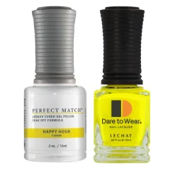 Le Chat Perfect Match Gel Polish & Lacquer Set, Happy Hour, 15 mL | .5 fl. oz., PMS039