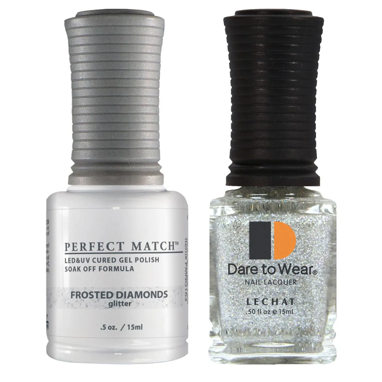 Le Chat Perfect Match Gel Polish & Lacquer Set, Frosted Diamonds, 15 mL | .5 fl. oz., PMS163