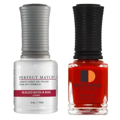 Le Chat Perfect Match Gel Polish & Lacquer Set, Sealed With A Kiss, 15 mL | .5 fl. oz., PMS091