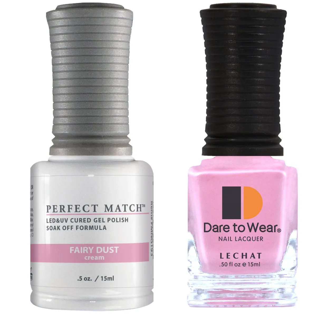 Le Chat Perfect Match Gel Polish & Lacquer Set, Fairy Dust, 15 mL | .5 fl. oz., PMS193