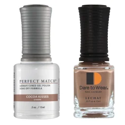 Le Chat Perfect Match Gel Polish & Lacquer Set, Cocoa Kisses, 15 mL | .5 fl. oz., PMS216