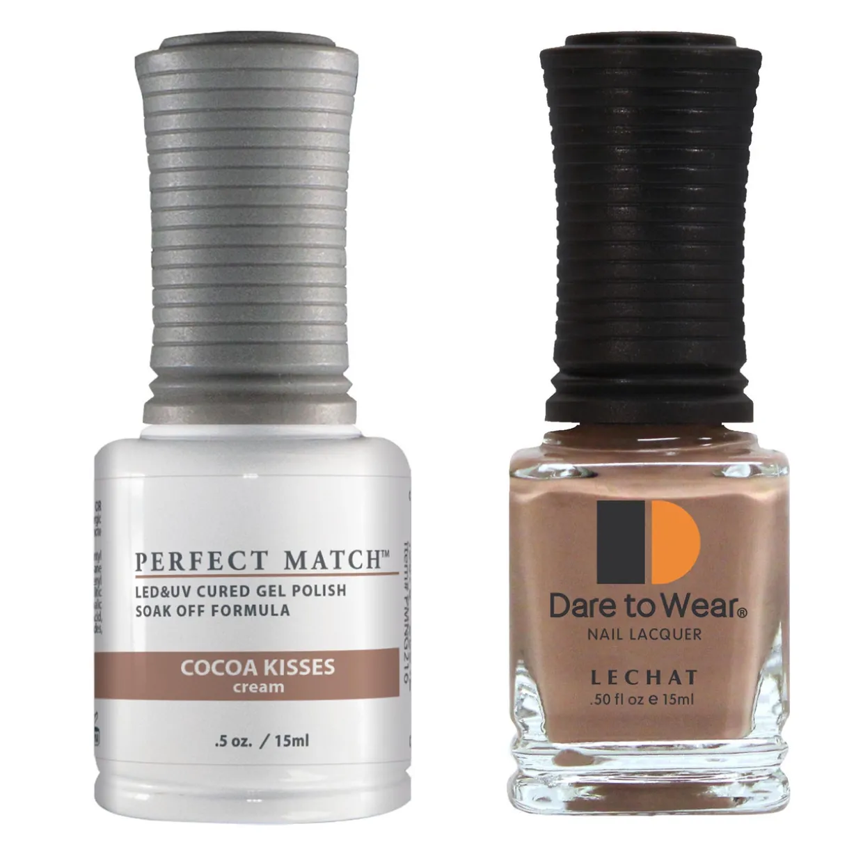 Le Chat Perfect Match Gel Polish & Lacquer Set, Cocoa Kisses, 15 mL | .5 fl. oz., PMS216