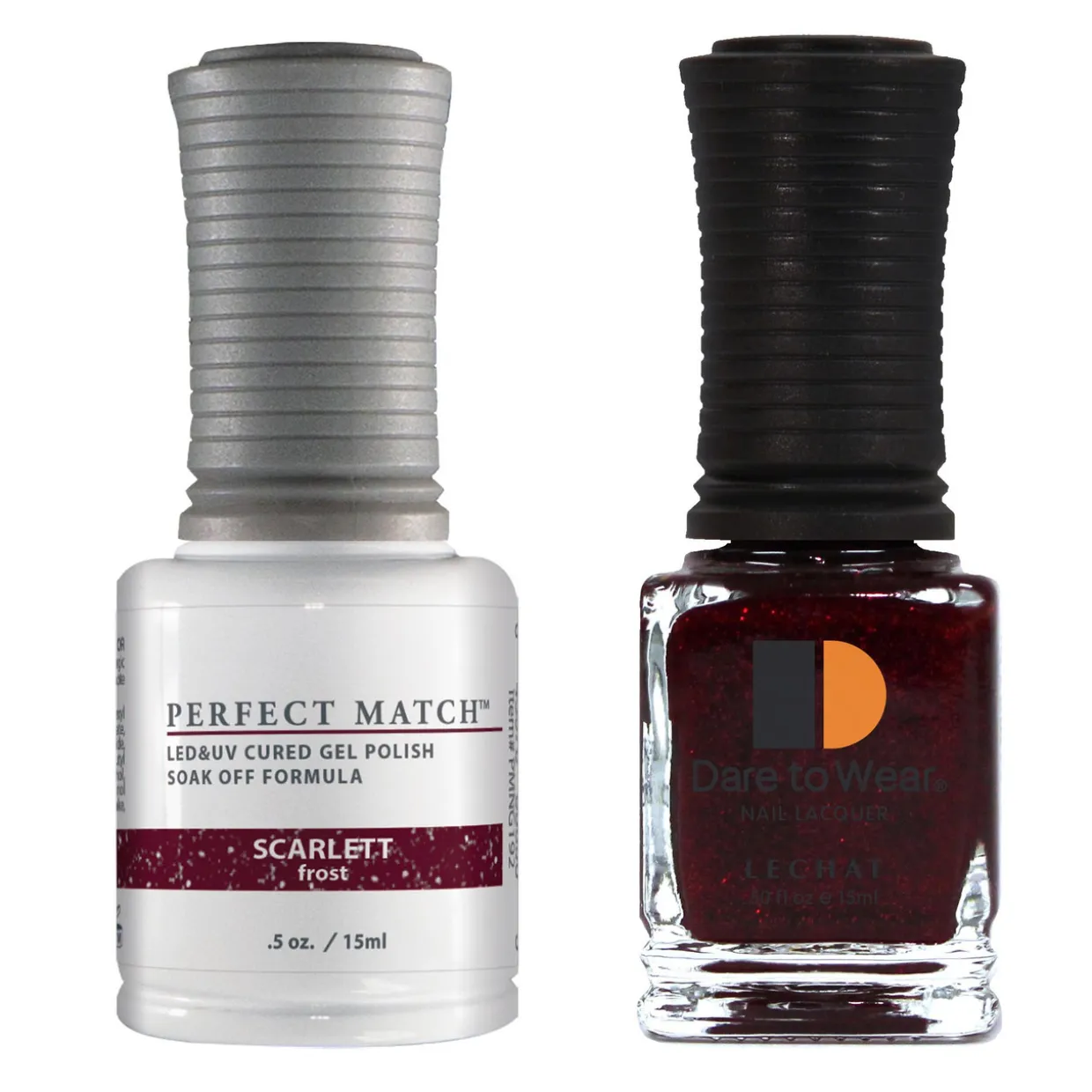 Le Chat Perfect Match Gel Polish & Lacquer Set, Scarlett, 15 mL | .5 fl. oz., PMS192