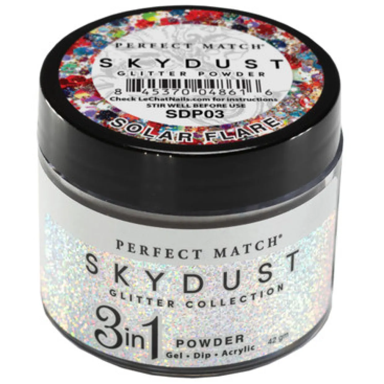 LeChat "Solar Flare" - Perfect Match Sky Dust Collection 3-in-1 Dip Powder, 42g - SDP03, 43 g