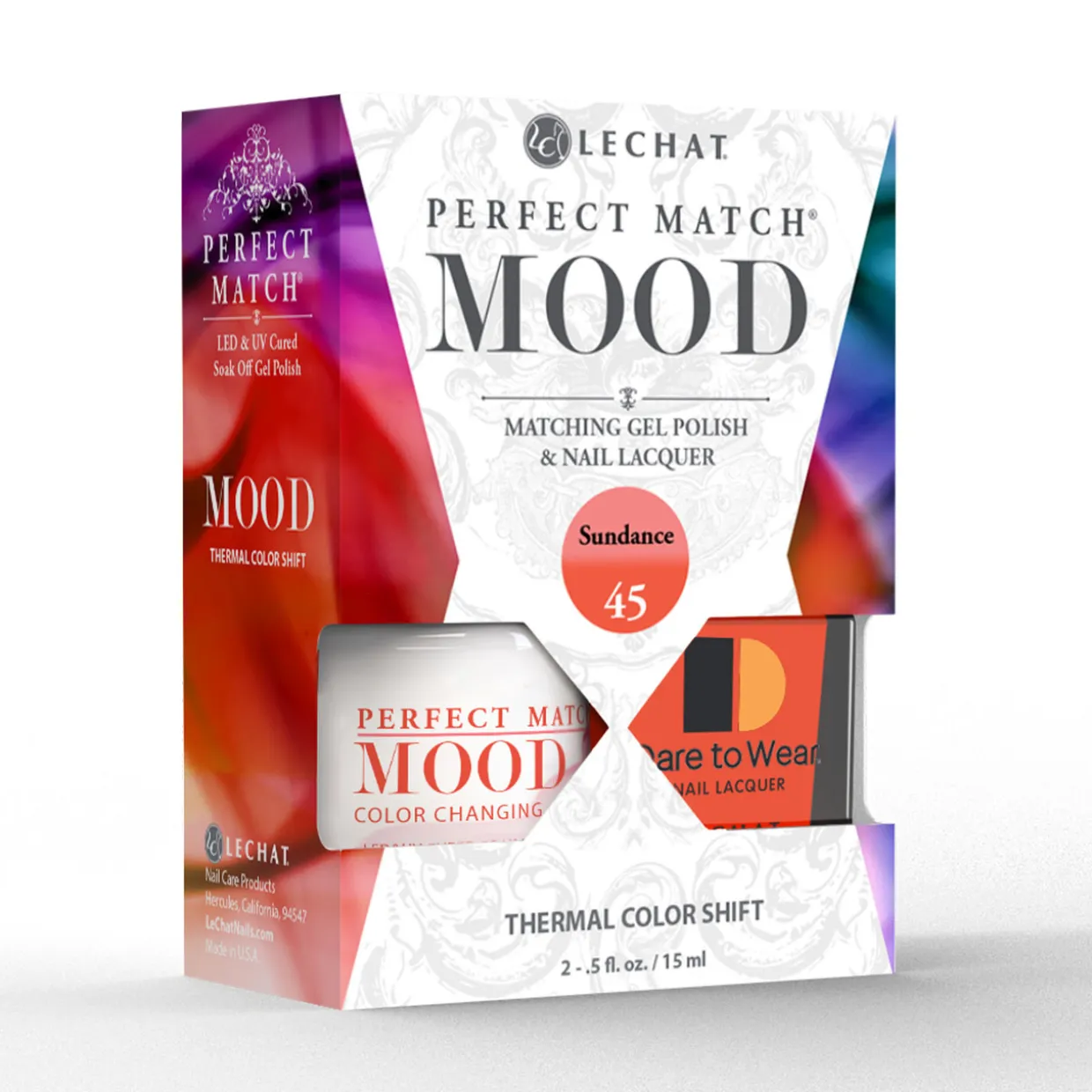LeChat "Sundance" - Perfect Match MOOD Collection Duo Set Lacquer & Gel - SKU:PMMDS45