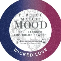 LeChat "Wicked Love" - Perfect Match MOOD Collection Duo Set Lacquer & Gel - SKU:PMMDS39