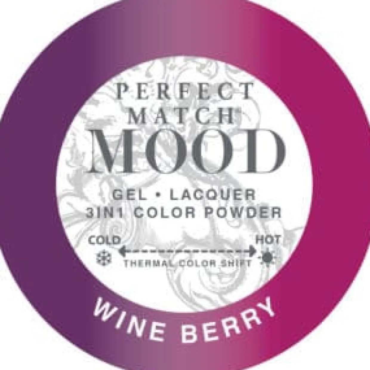 LeChat "Wine Berry " - Perfect Match MOOD Collection Duo Set Lacquer & Gel - SKU:PMMDS49
