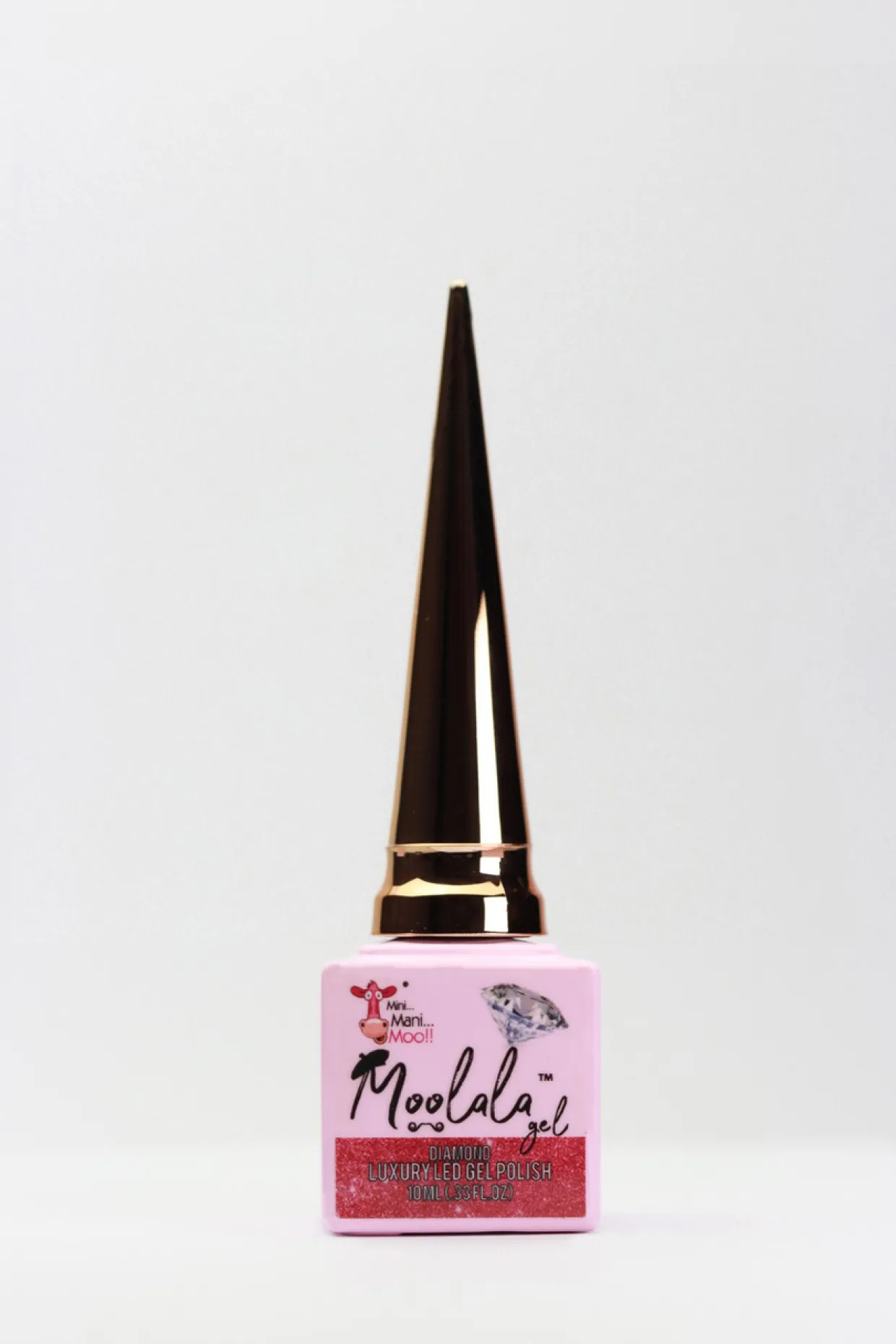 Moolala™ Diamond Luxury Gel Polish, Pink, 10 mL