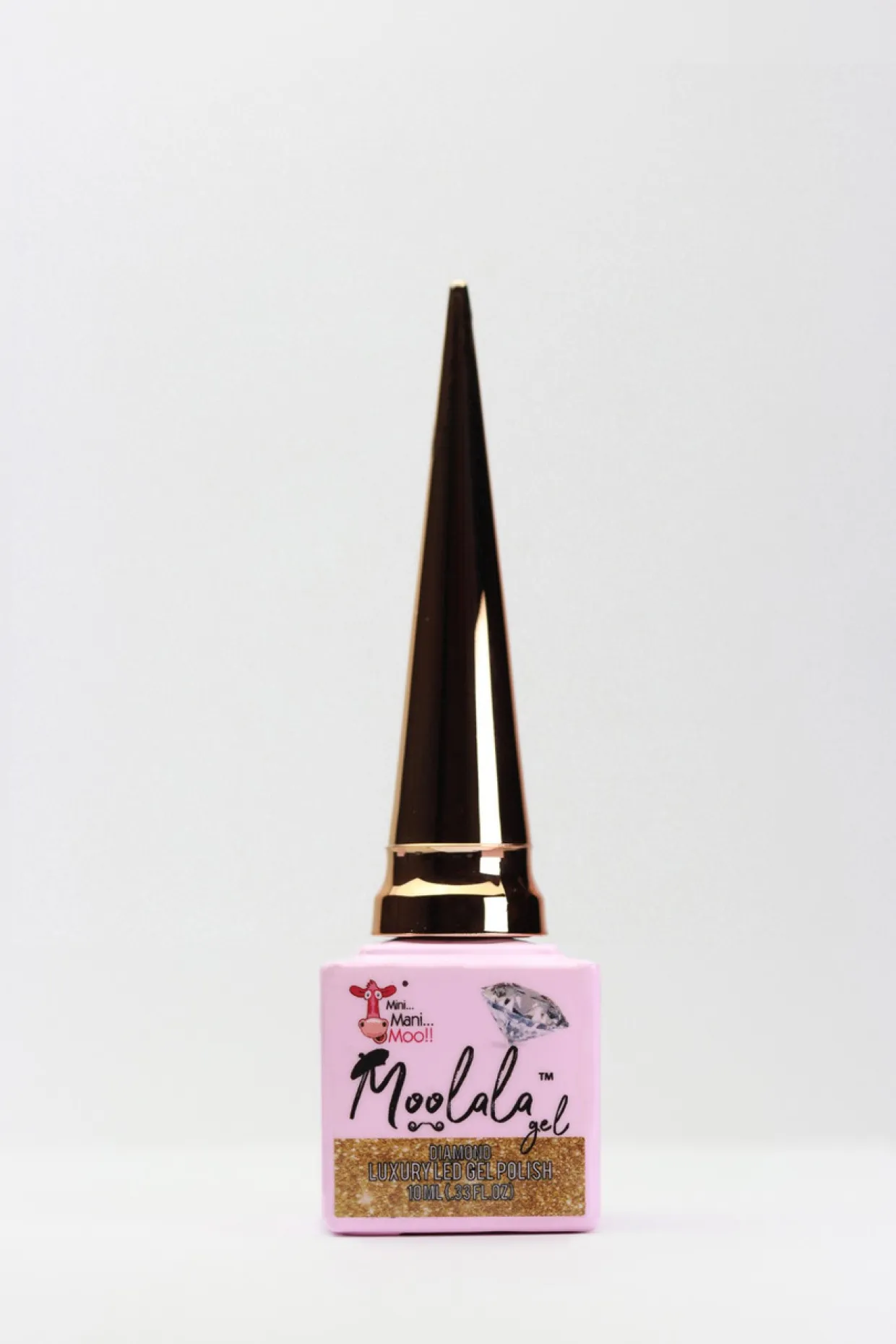 Moolala™ Diamond Luxury Gel Polish, Gold, 10 mL