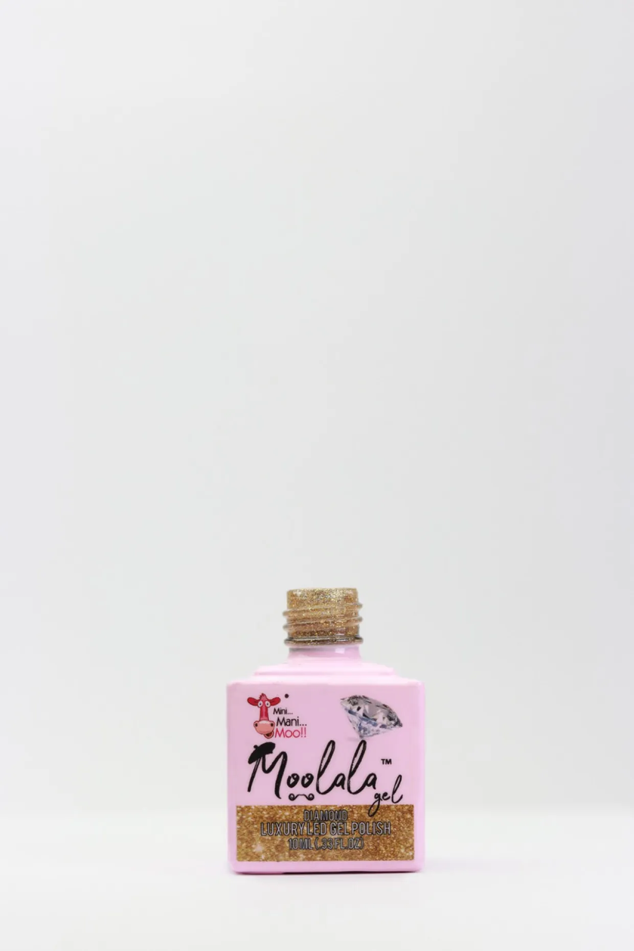 Moolala™ Diamond Luxury Gel Polish, Gold, 10 mL