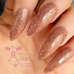Moolala™ Diamond Luxury Gel Polish, Coral, 10 mL