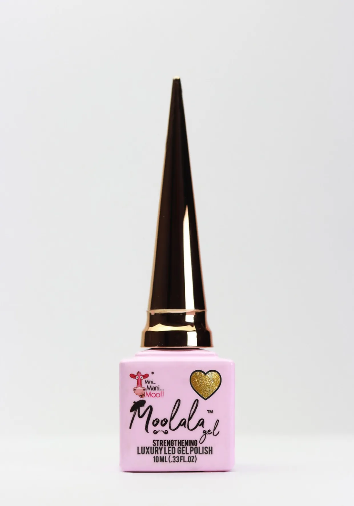 Moolala™ 2 Step Gel - #25 Glittery Gold, 10 mL
