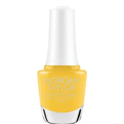 Morgan Taylor Nail Lacquer "Do The Tangle", Cyber Yellow Cream, 15mL |.5 fl oz - Let's Roll Collection