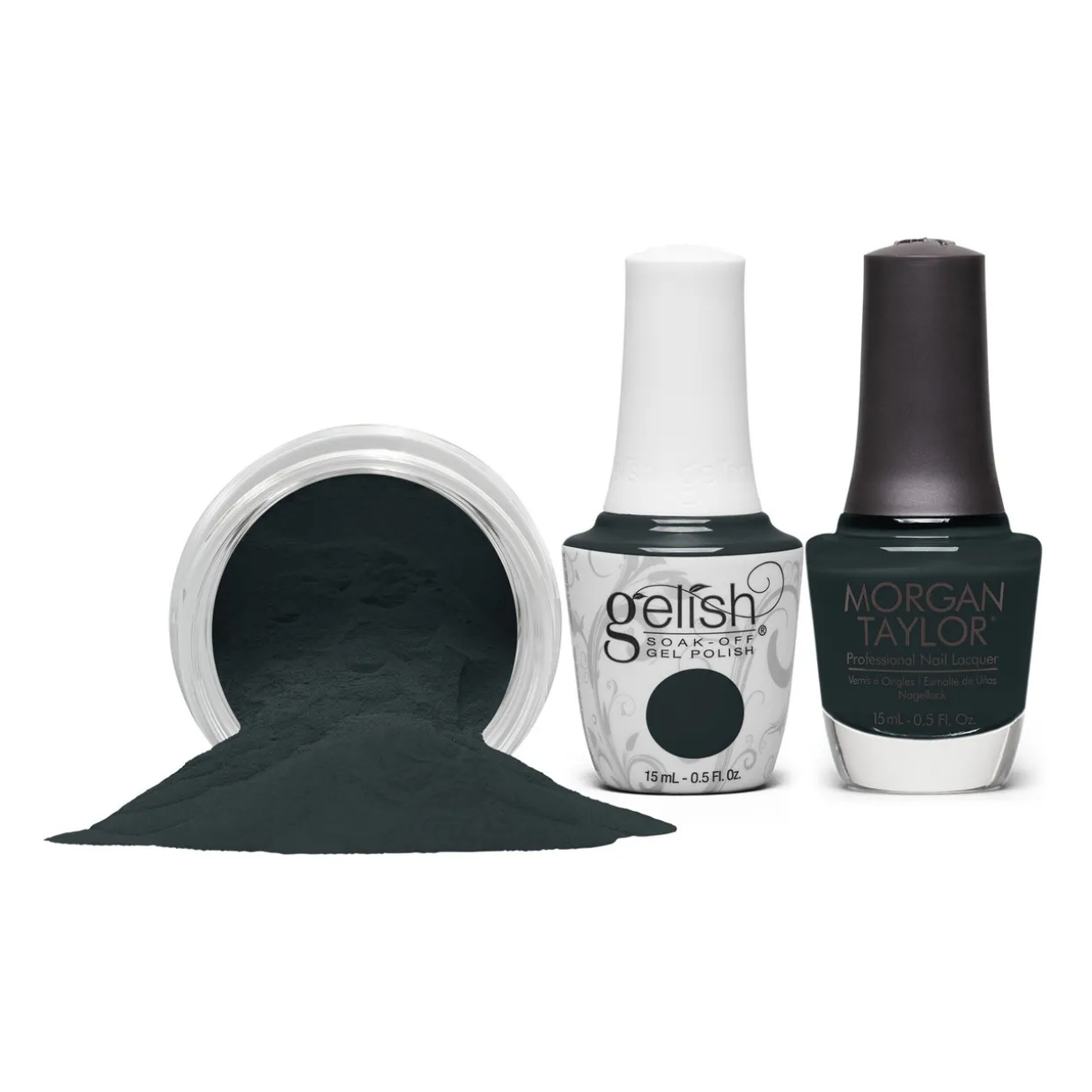 Morgan Taylor Nail Lacquer "Just Hanging Around", Deep Evergreen Creme, 15mL |.5 fl oz -In Frame Collection