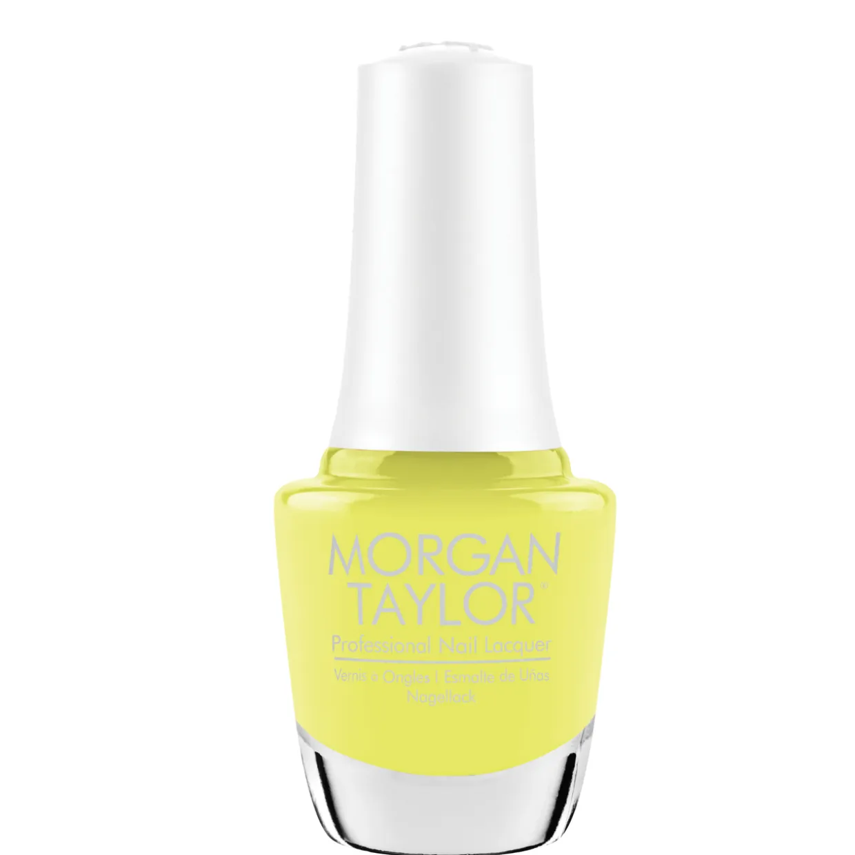 Morgan Taylor Nail Lacquer "Lemon Drop Lush", Sunny Yellow Jelly, 15mL |.5 fl oz - Keep It Juicy Collection