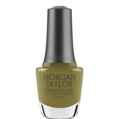 Morgan Taylor Nail Lacquer "Lost My Terrain of Thought", Moss Green Creme, 15 mL | .5 fl oz - Change of Pace Collection