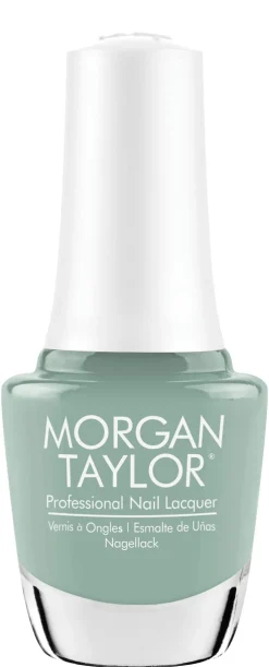 Morgan Taylor Nail Lacquer "Mint For Me", Light Teal Creme, 15mL |.5 fl oz - Prism Blooms Collection