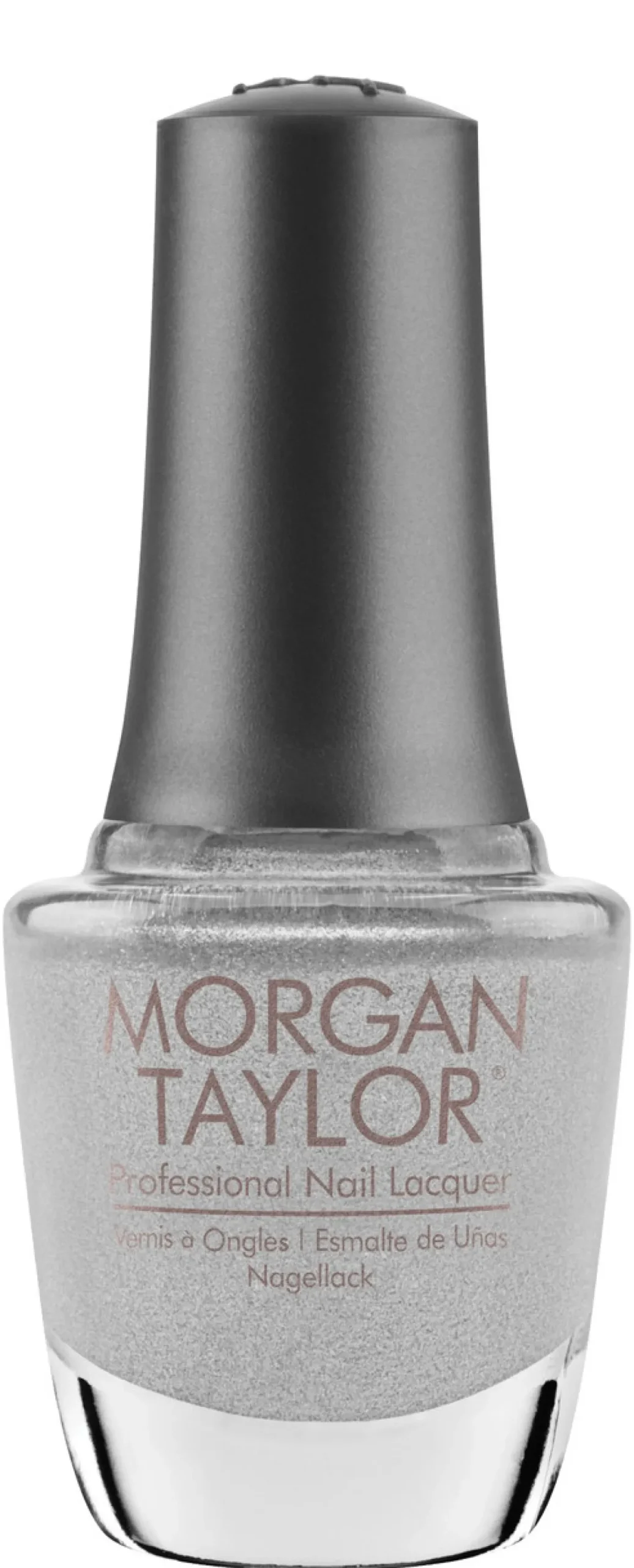 Morgan Taylor Nail Lacquer "You Sweater Believe It", Soft Silver Metallic, 15mL | .5fl oz - 3110544