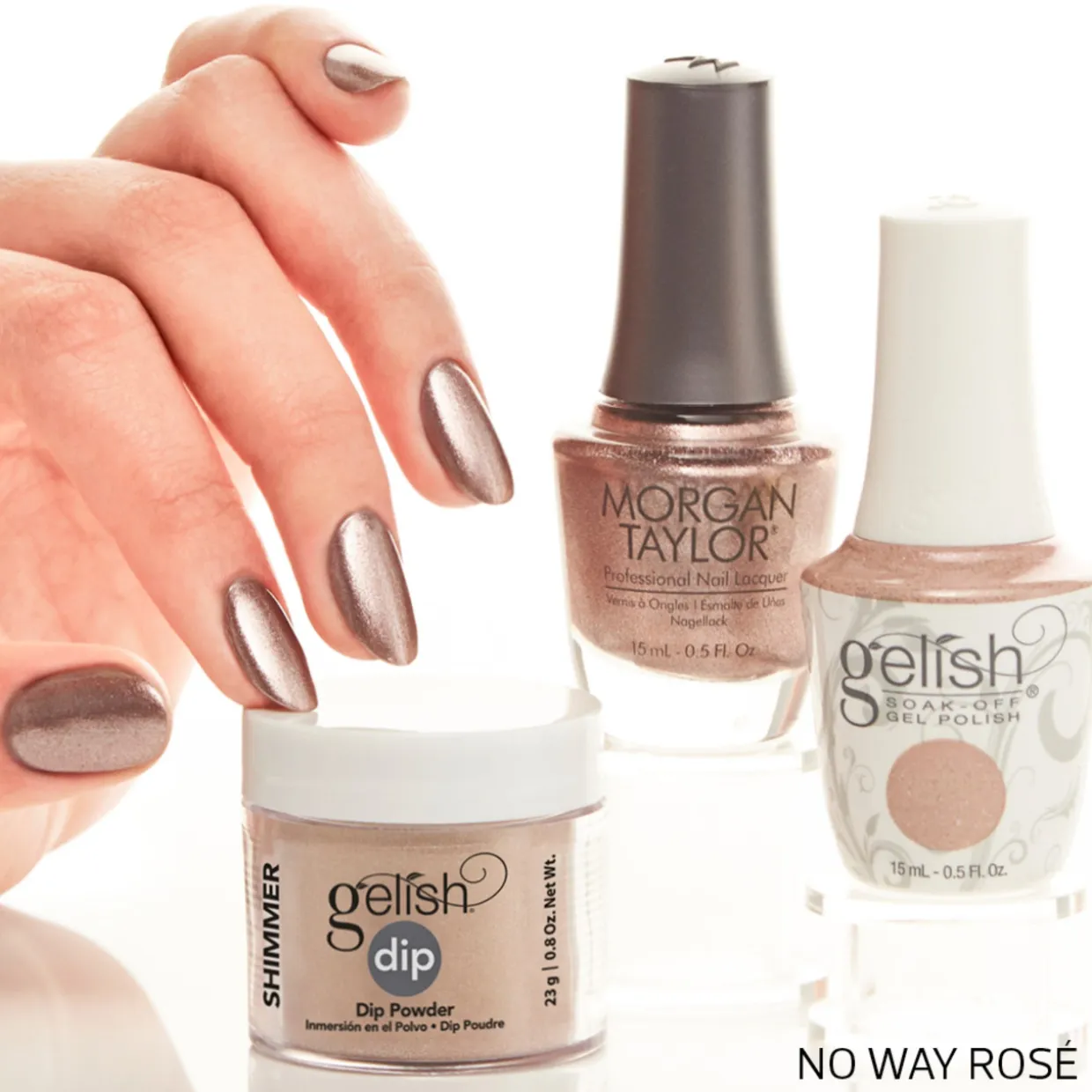Morgan Taylor "No Way Rosé" Nail Lacquer, .5 Oz