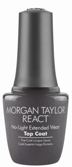 Morgan Taylor React Duo - Extended Wear Nail Lacquer Top and Base Coats, 15 mL | .5 fl. oz.