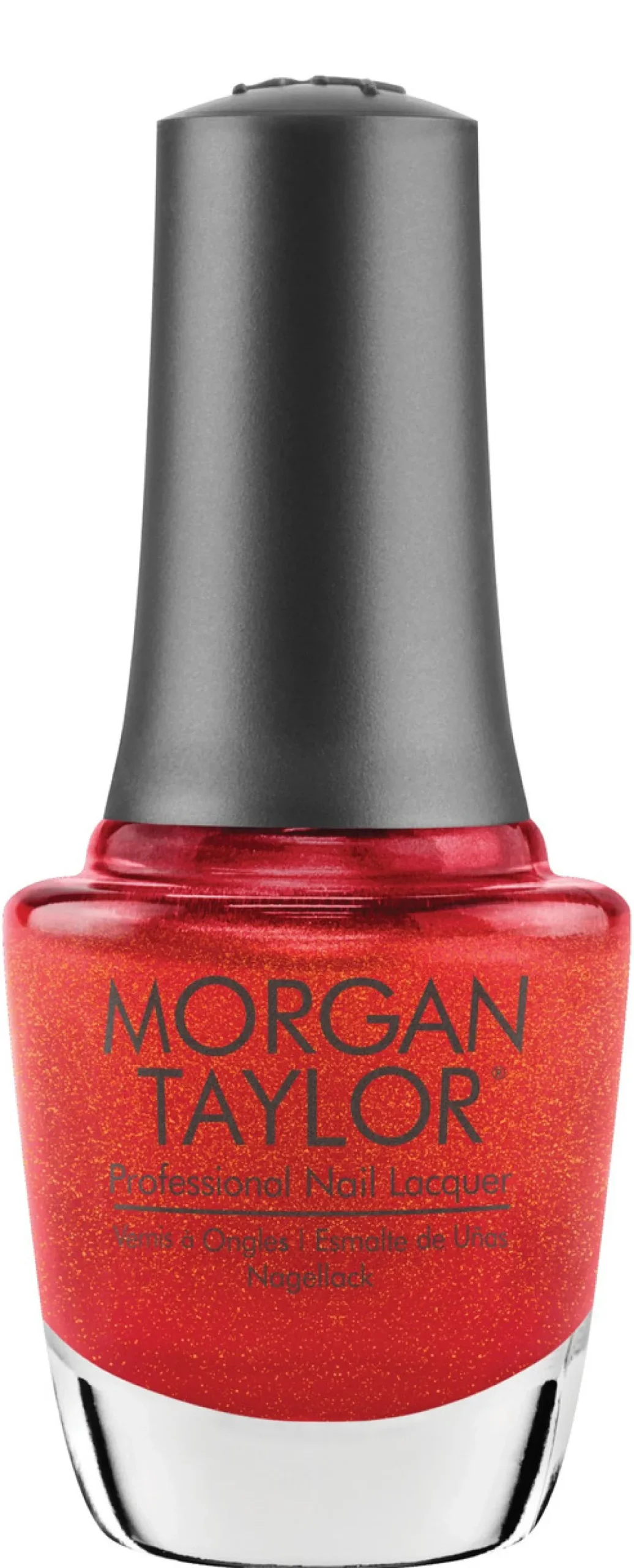 Morgan Taylor "You Red My Mind" Nail Lacquer, Red Shimmer, 15 mL | .5 fl oz - 3110478