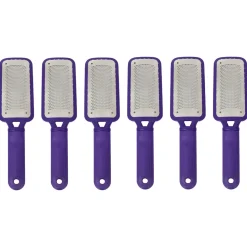 Mr. Pumice Large Metal Foot File, Purple, 6 pc. Display