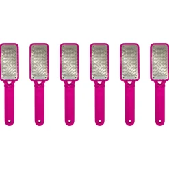 Mr. Pumice Small Metal Foot File, Pink, 6 pc. Display