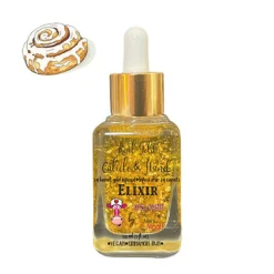 Ms. Moo Real 24k Gold Elixir for Cuticles and Hands, Cinnamon Bun Scent, 30 mL| 1 fl. Oz.