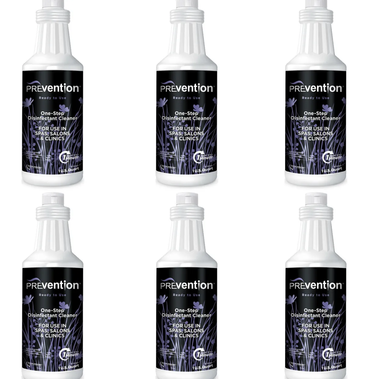 PREvention RTU Cleaner and Disinfectant Case of 6, 32 oz. ea., Includes 2 Spray Tops