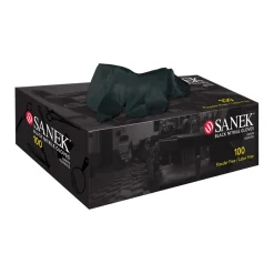 Sanek® Nitrile Gloves Power Free Medium Black