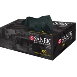 Sanek® Nitrile Gloves Power Free Extra Large Black