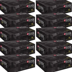 Sanek® Nitrile Gloves Power Free Lg Black - Case Pack of 10 Boxes of 100 Gloves