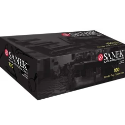 Sanek® Nitrile Gloves Power Free Medium Black - Case Pack of 10 Boxes of 100 Gloves