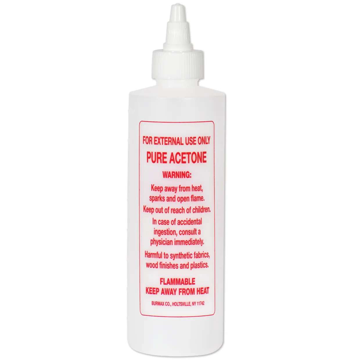Soft 'N Style Imprinted Twist Top Bottle, Acetone, 8 oz