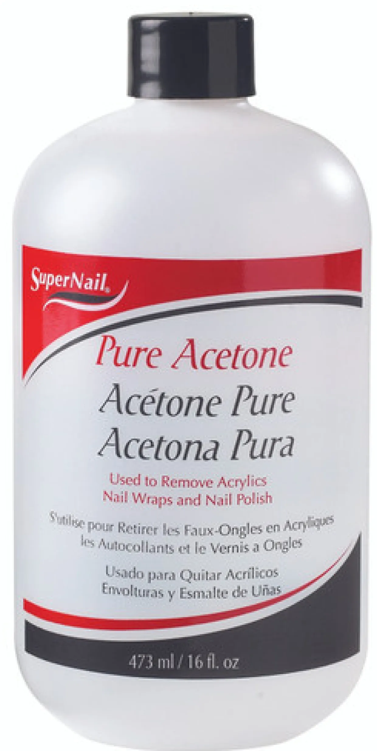 SuperNail Pure Acetone - 16 fl oz