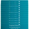 Tropical Shine Hard Shell Soft Sponge 100 Grit, Teal- Case Pack of 12