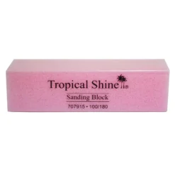 Tropical Shine Pink Sanding Block 100/ 180 Grit (Coarse/ Medium)