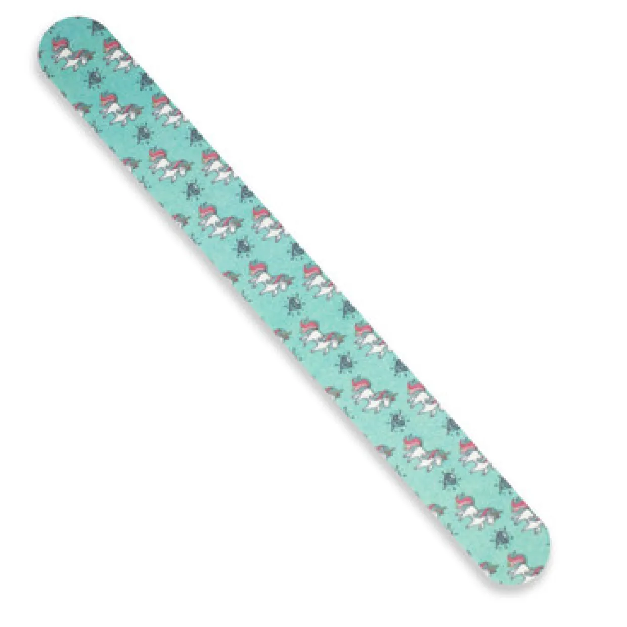 Tropical Shine Trendy Nail File, Unicorn Print, 180/240 Grit