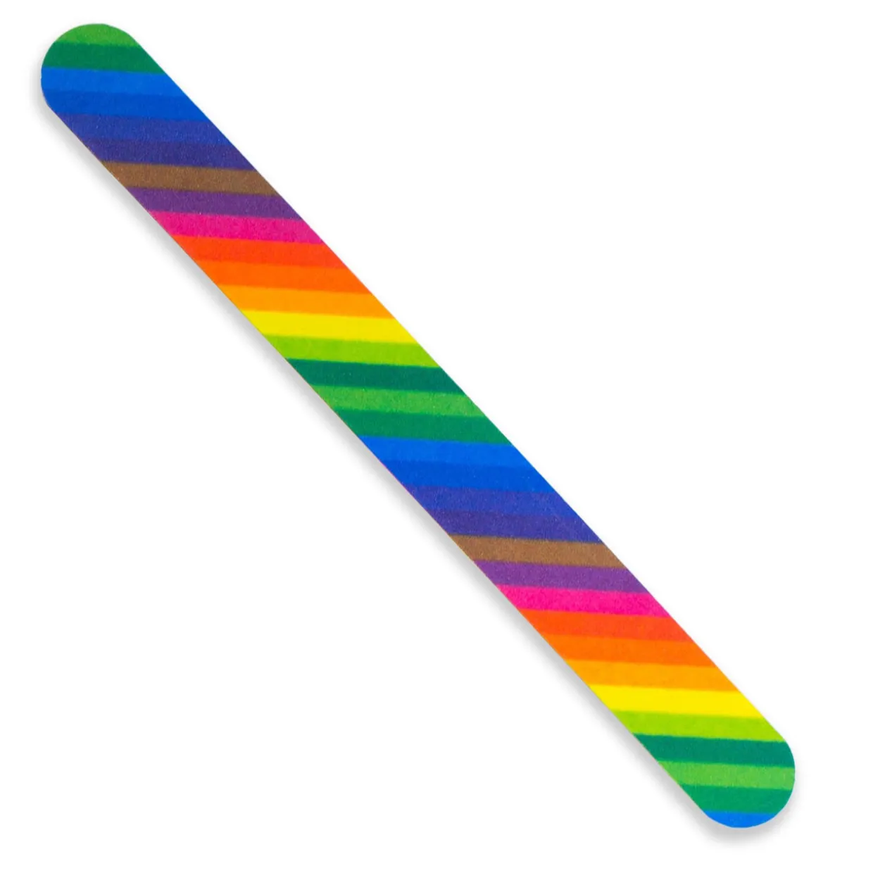 Tropical Shine Trendy Nail File, Rainbow Print, 180/240 Grit- Case Pack of 6
