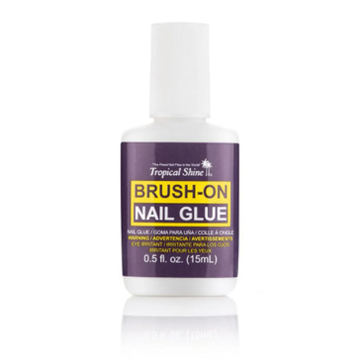 Tropical Shine Brush on Nail Glue, .5 oz.