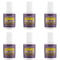 Tropical Shine Brush on Nail Glue, .5 oz. - Case Pack of 6